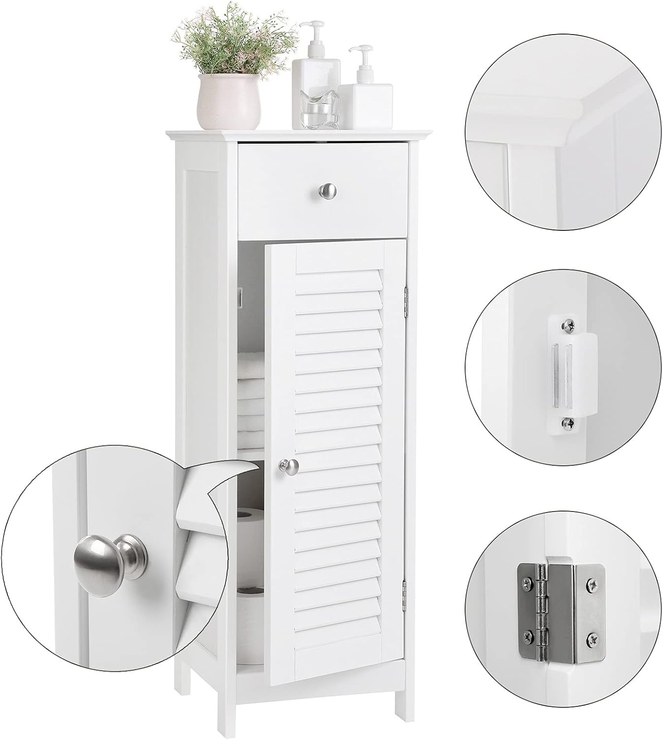 Eleganter Badezimmerschrank mit Lamellentür™