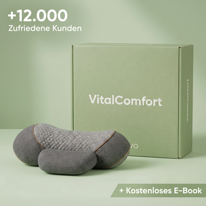 VitalComfort™ – 3-in-1 Entspannungskissen für Nacken & oberen Rücken
